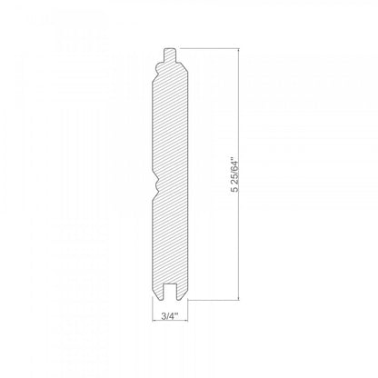 White - 2.4m Painted T&G Moulding (120094)