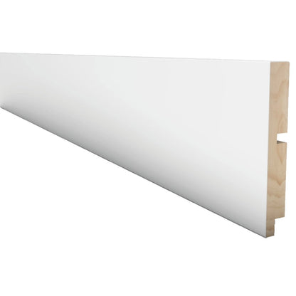 White - 2.4m Painted Contemporary Skirting (120109)