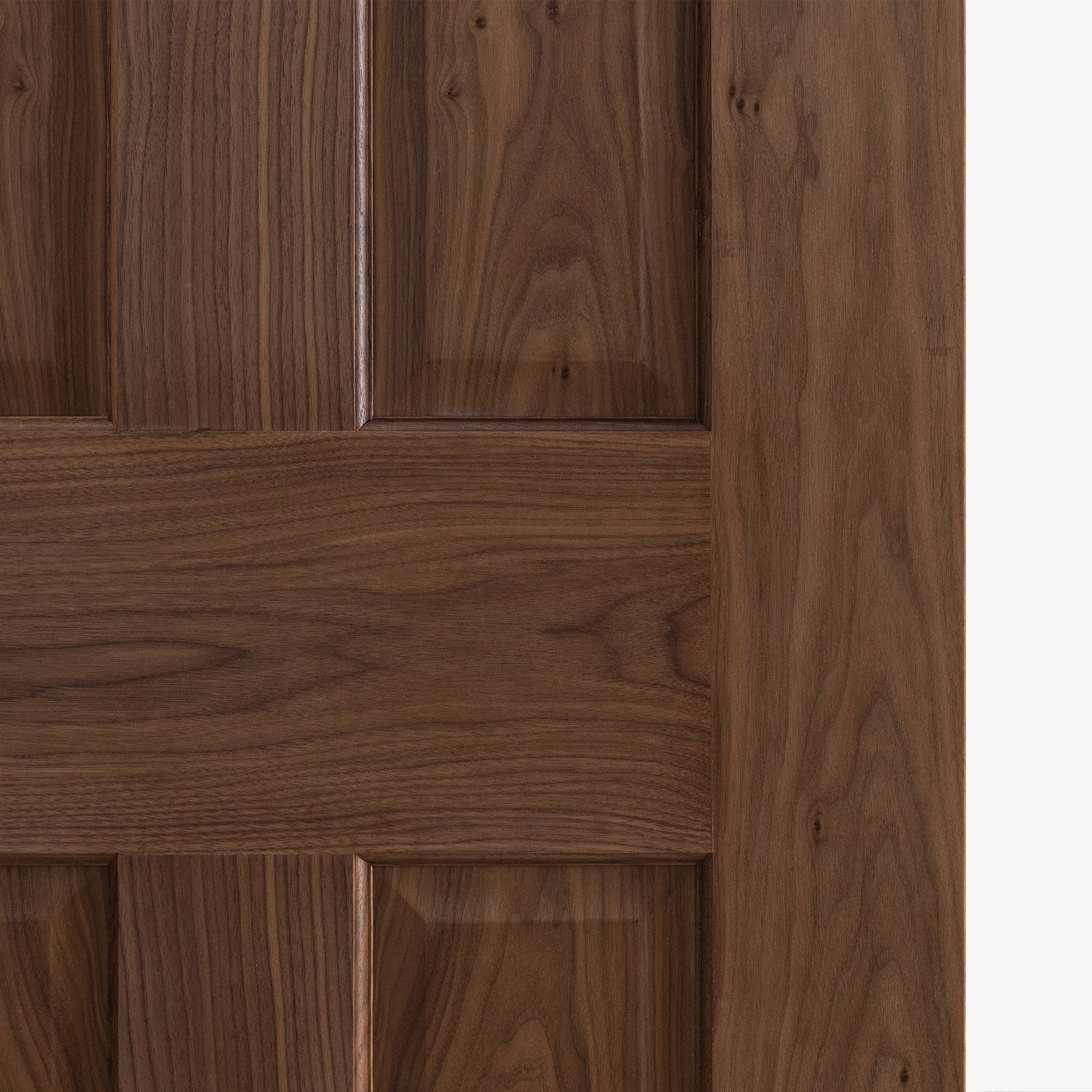 Internal Walnut  Fully Finished 4 Panel Victorian Door (117102)