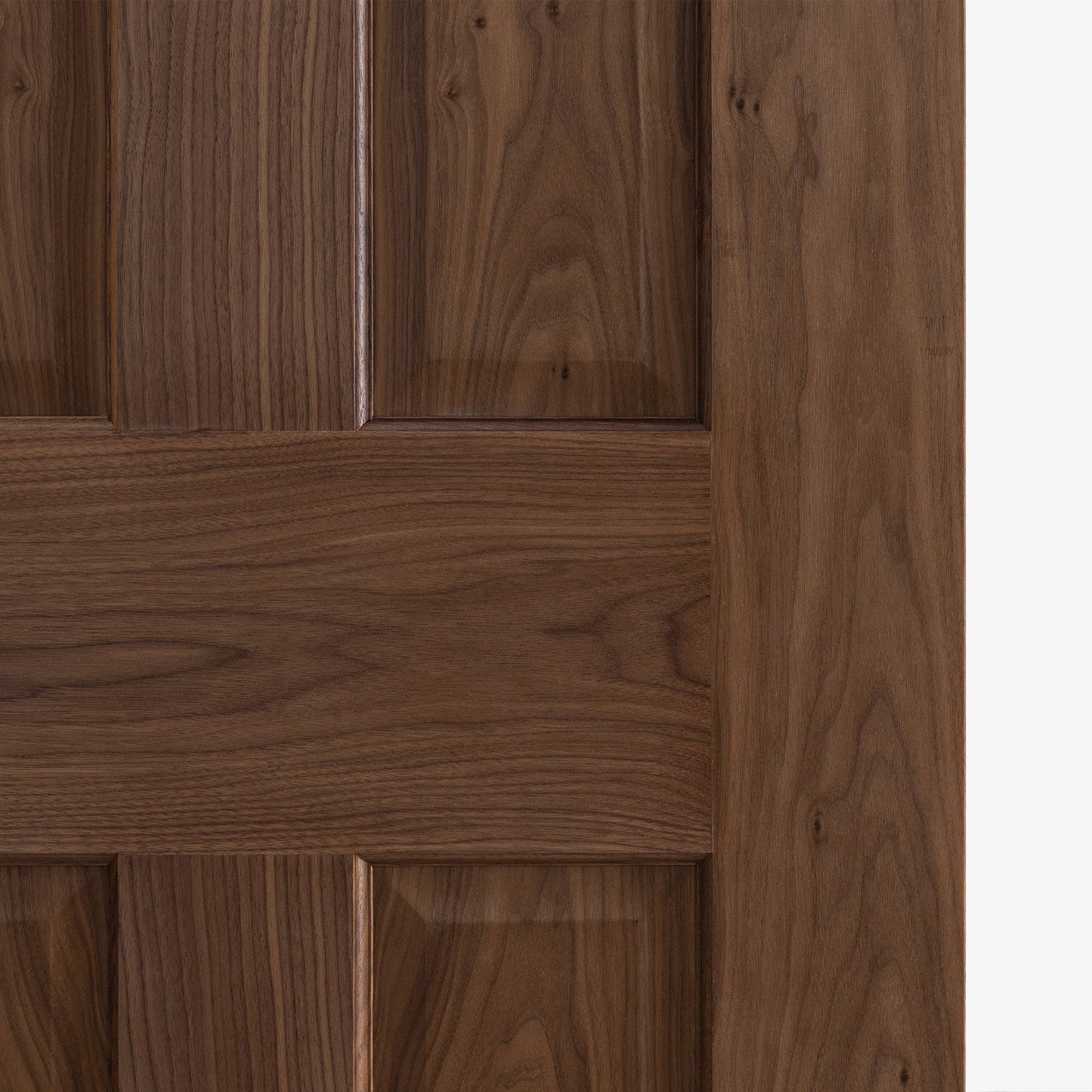 Internal Walnut  Fully Finished 4 Panel Victorian FD30 Fire Door (117105)