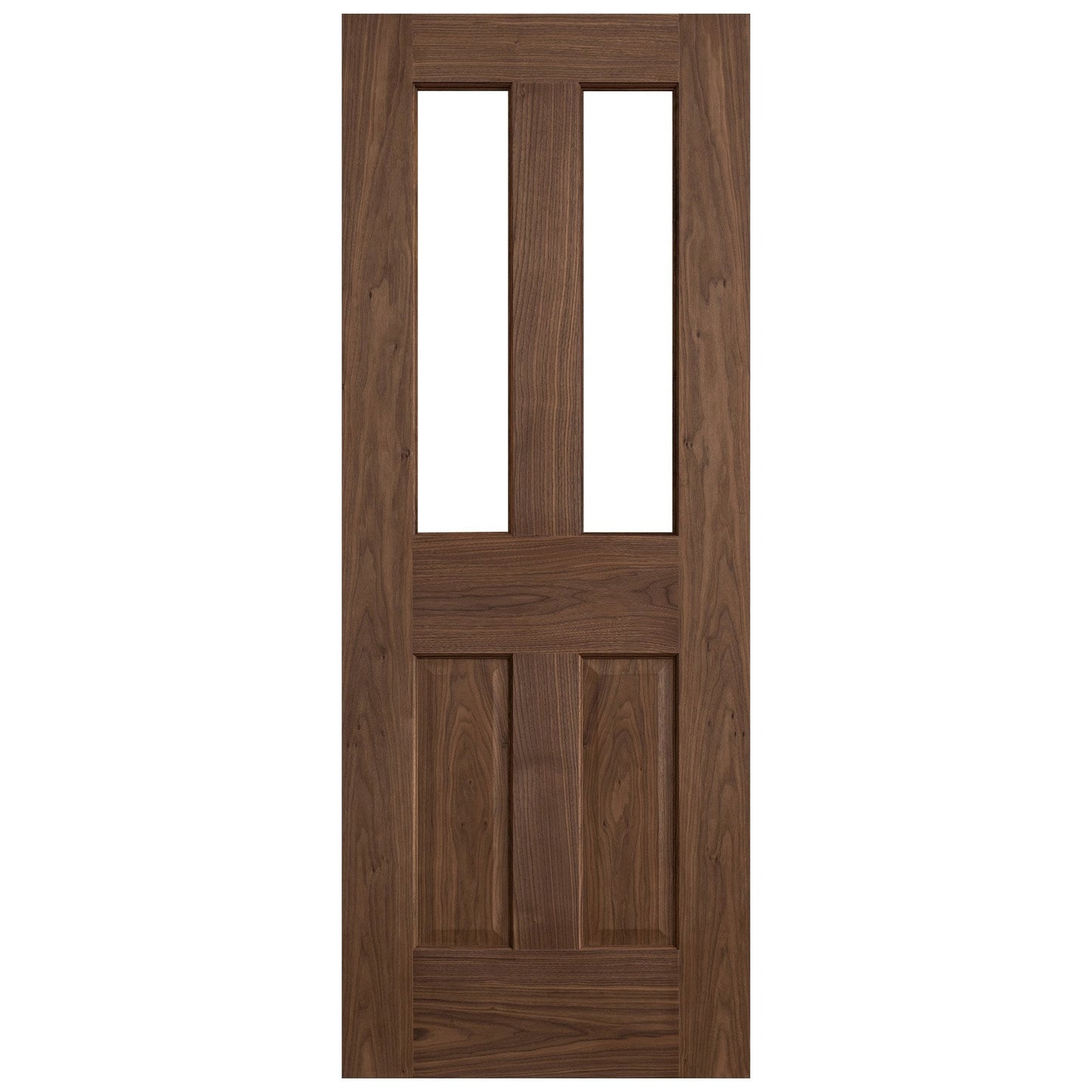 Internal Walnut  Fully Finished 1 Light Victorian Door (117108)