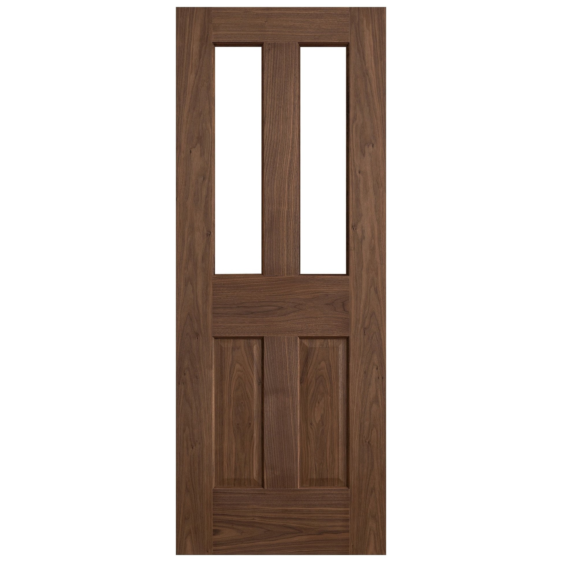 Internal Walnut  Fully Finished 1 Light Victorian Door (117108)