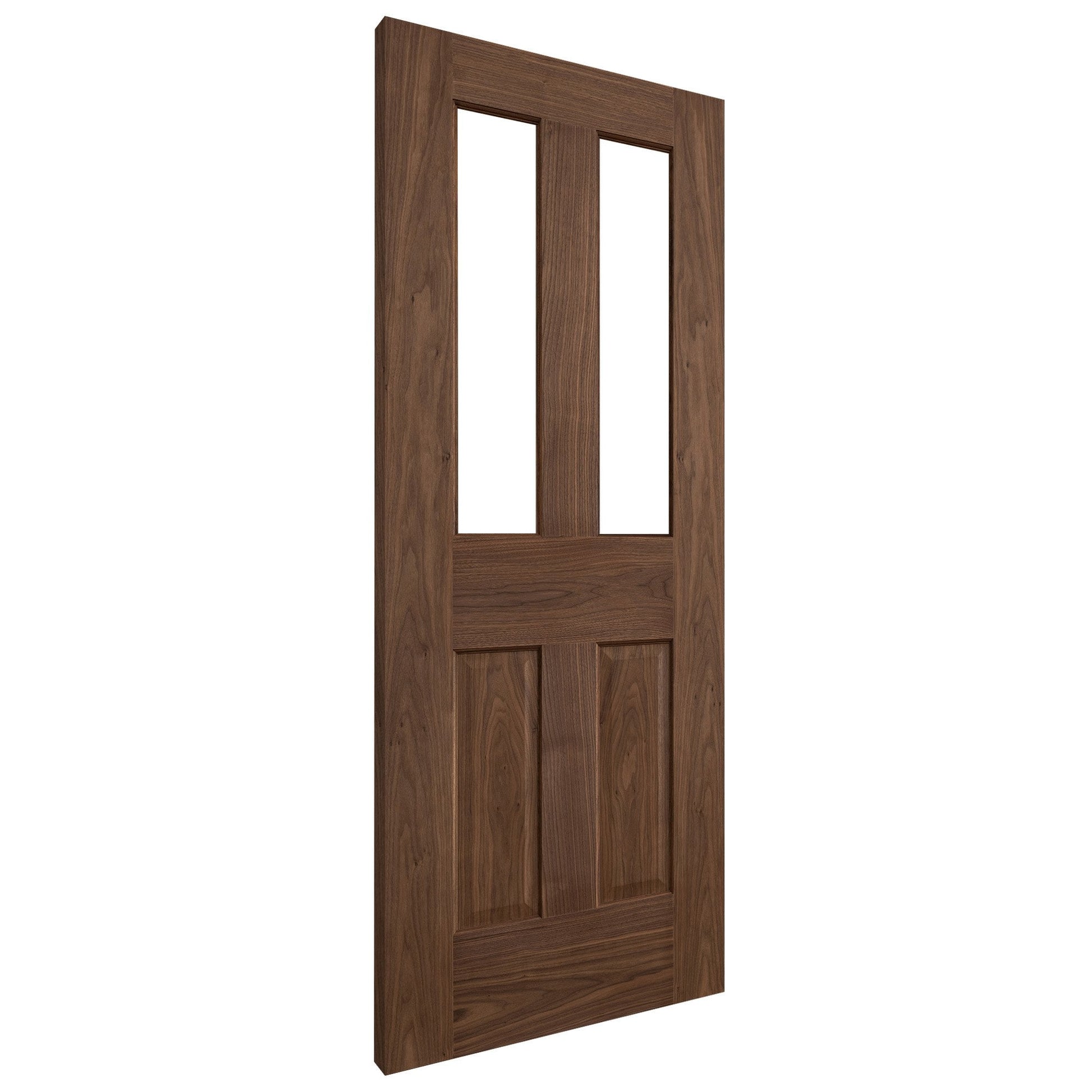Internal Walnut  Fully Finished 1 Light Victorian Door (117108)