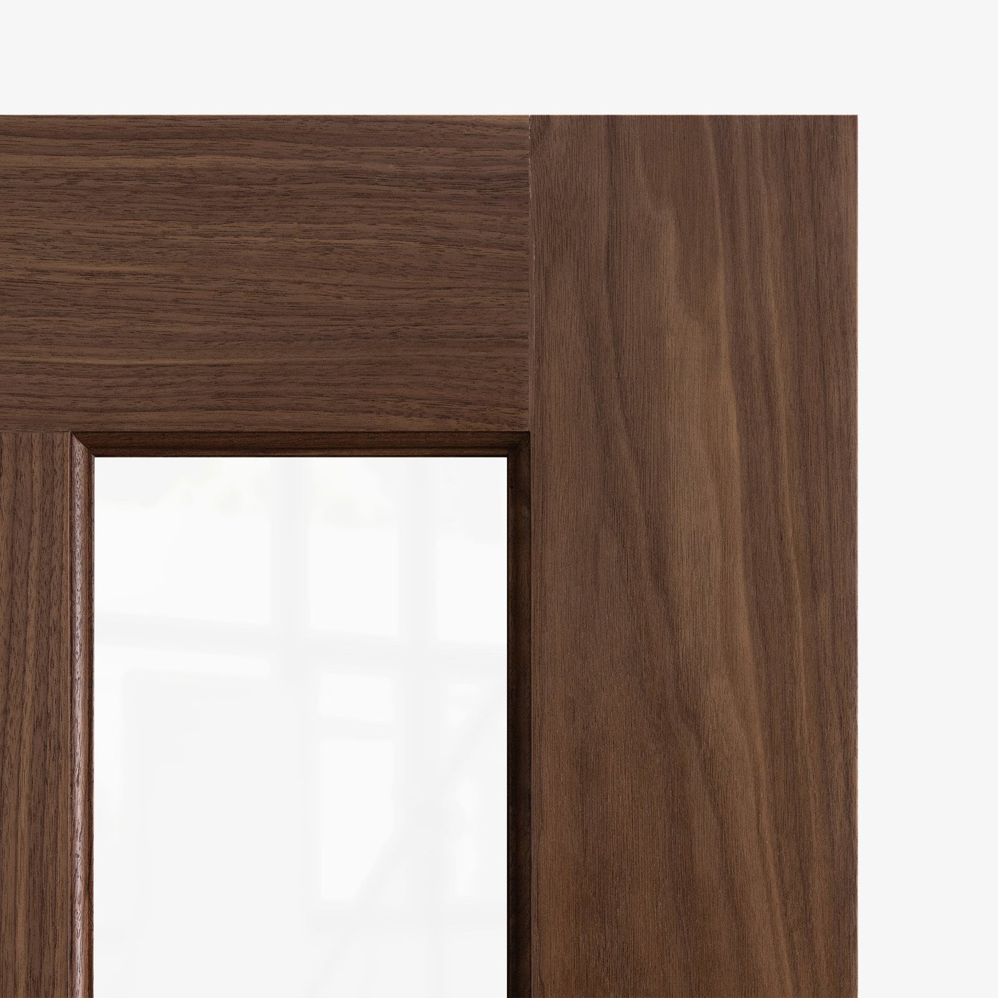 Internal Walnut  Fully Finished 1 Light Victorian Door (117108)