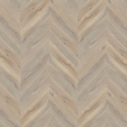 White Oak Smoked - Chevron 15mm Brushed UV oil Engineered Real Wood Flooring (119851)