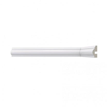 2.4m White Gloss Wrapped Chair Rail Moulding (120115)