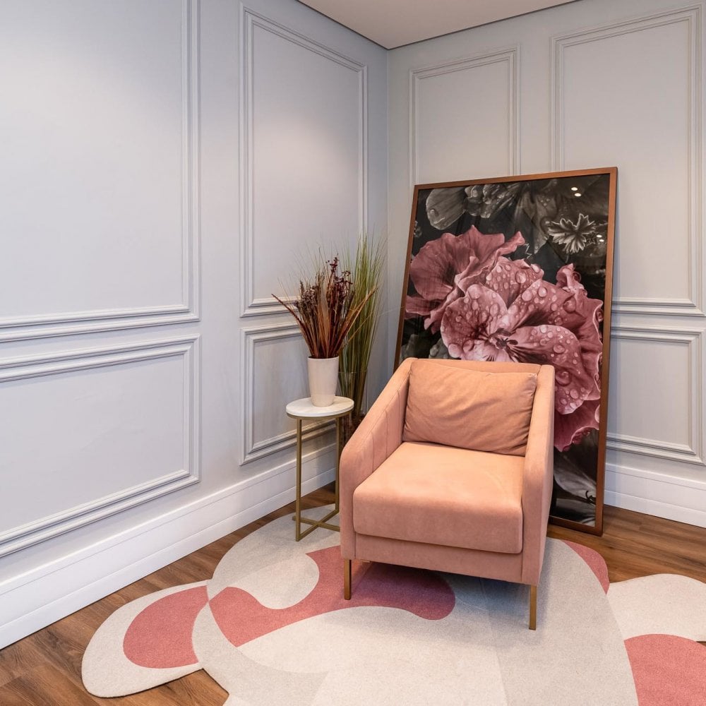 2.4m White Gloss Wrapped Chair Rail Moulding (120115)