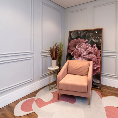 2.4m White Gloss Wrapped Chair Rail Moulding (120115)