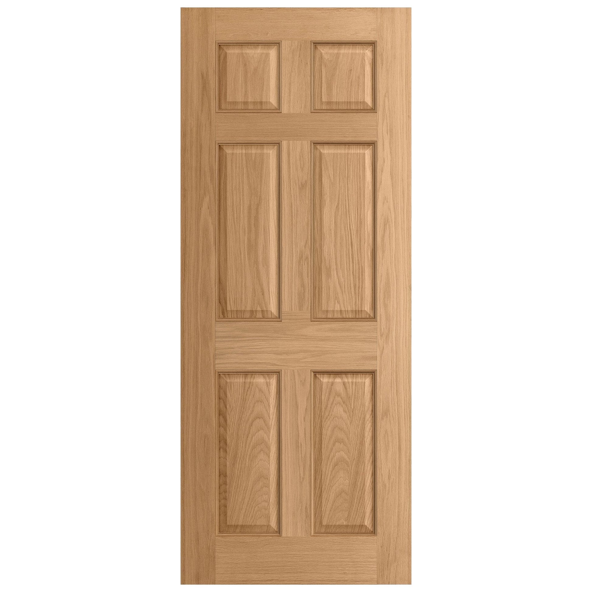 Oak External Unfinished 6 Panel Door (EXTOAK6P)