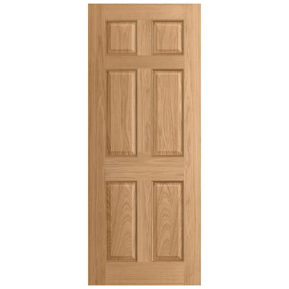 Oak External Unfinished 6 Panel Door (EXTOAK6P)