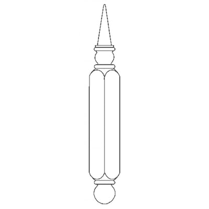 Unfinished Pine Porch Finial (74202)