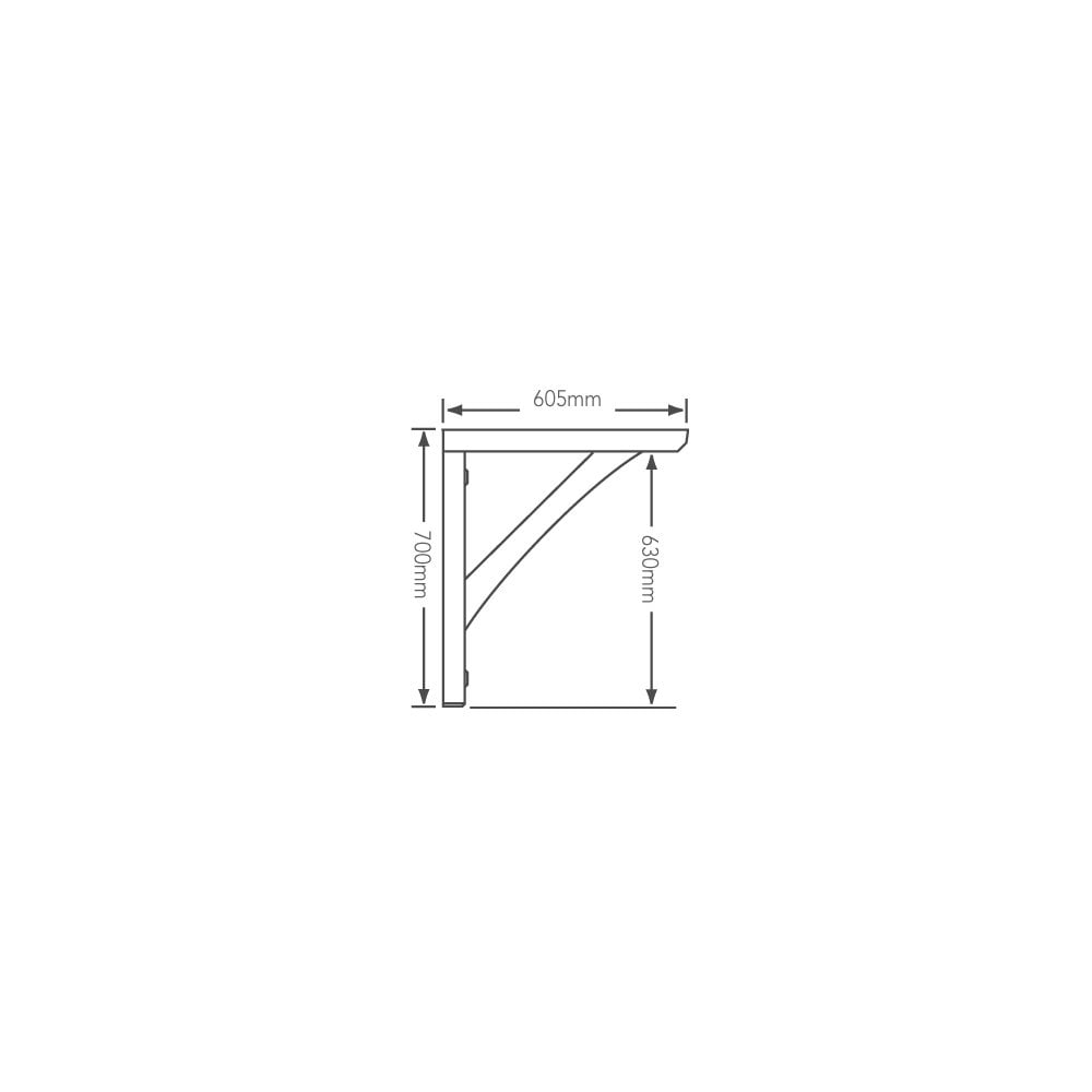 Single Gallows Pine Porch Bracket (74197)