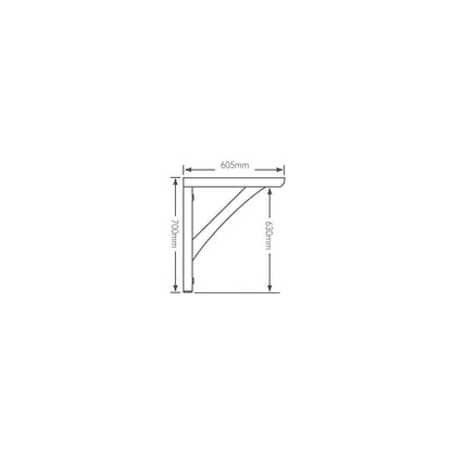 Single Gallows Pine Porch Bracket (74197)