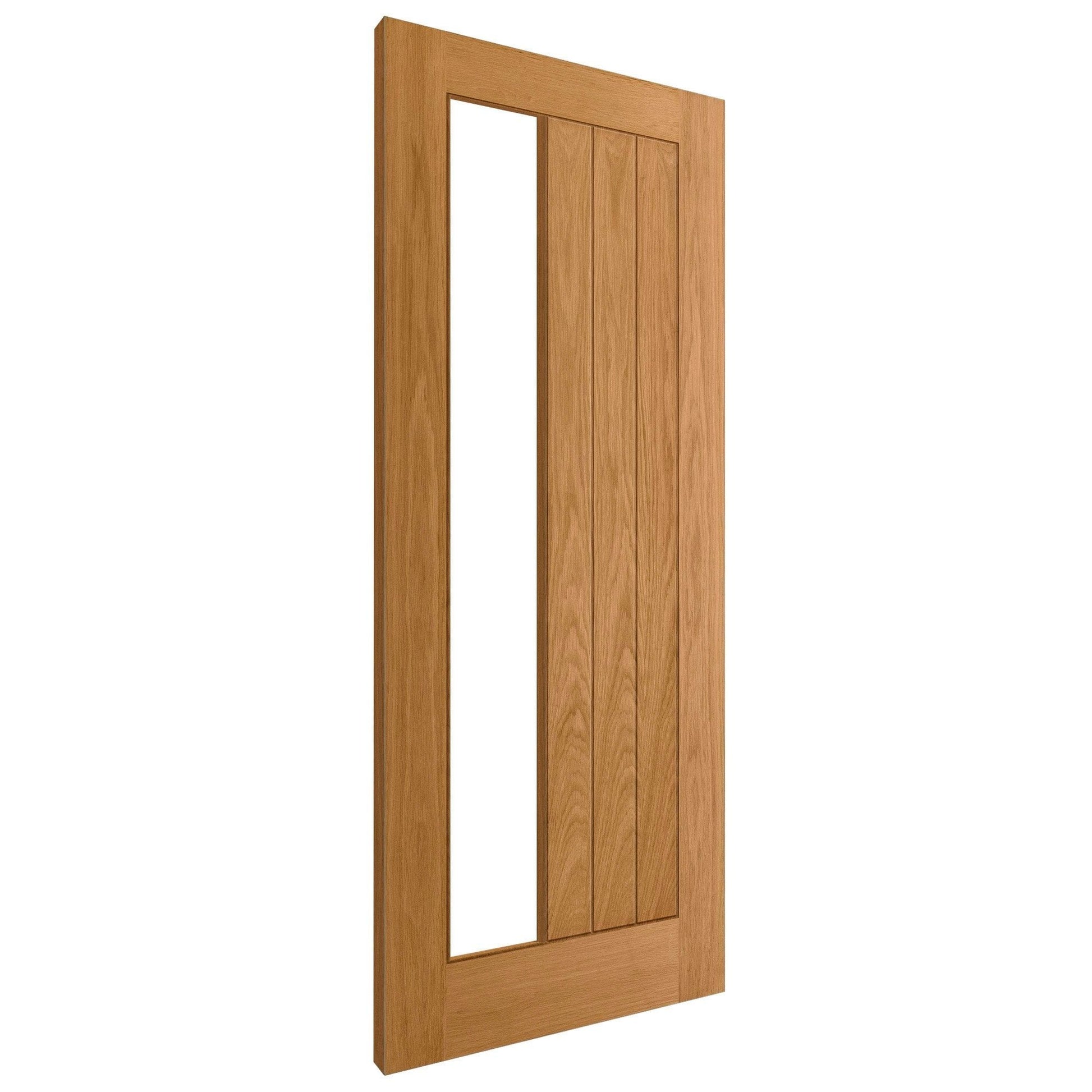 Oak Internal Fully Finished Farley 1 Light Clear Offset Glass Made-to-Measure Door (120480)
