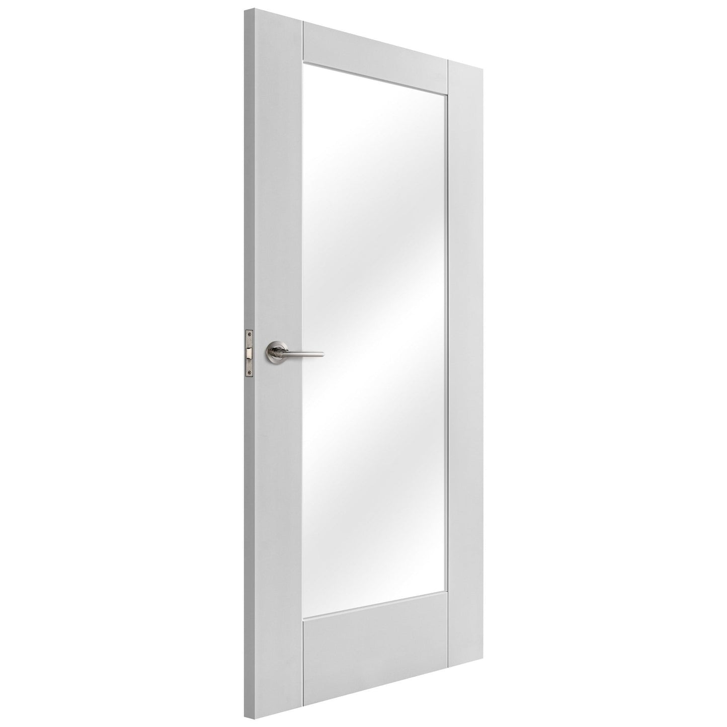 White Internal Primed Pattern 10 1 Light Clear Glass Made-to-Measure Door (120516)