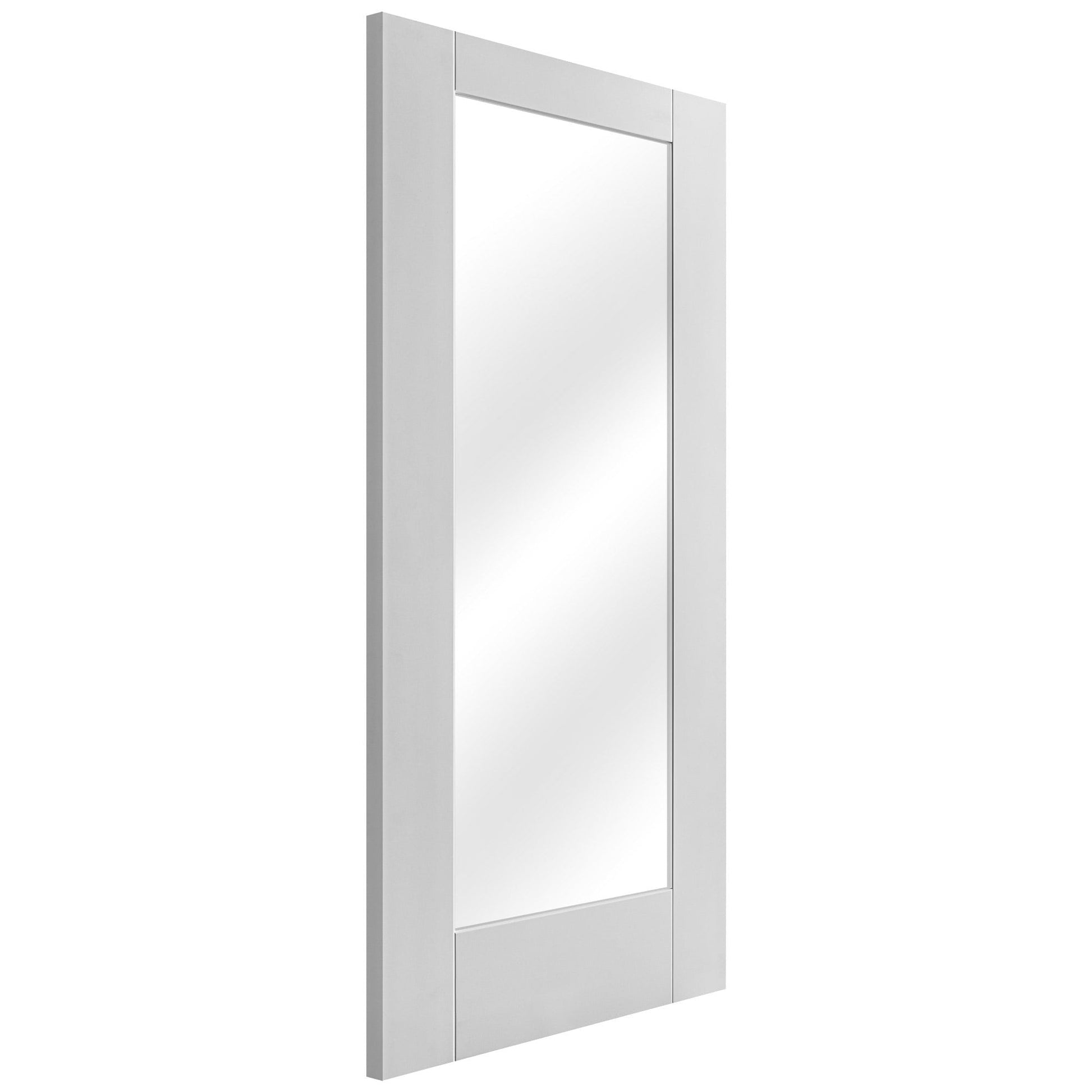 White Internal Primed Pattern 10 1 Light Clear Glass Made-to-Measure Door (120516)