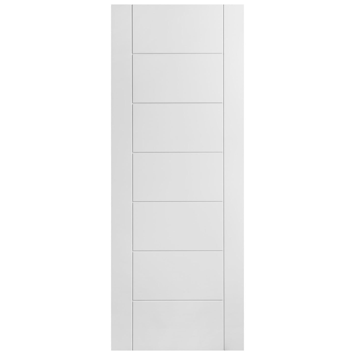 White Internal Primed Pedrena 7 Panel Made-to-Measure Door (120521)