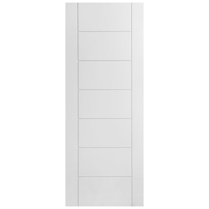 White Internal Primed Pedrena 7 Panel Made-to-Measure Door (120521)