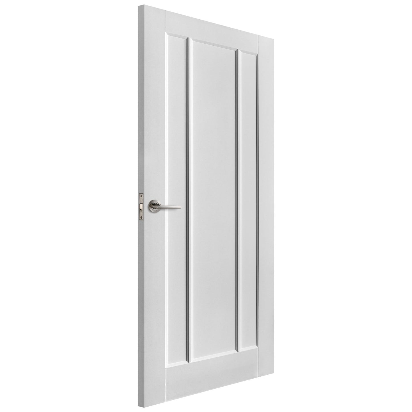 White Internal Primed Toledo 3 Panel Made-to-Measure Door (120528)
