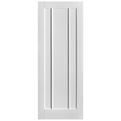 White Internal Primed Toledo 3 Panel Made-to-Measure Door (120528)
