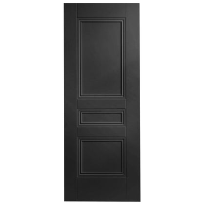 Black Fully Finished Internal Elegance Henley 3 Panel Made-to-Measure Door