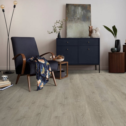 Liberty Floors | 5mm Luxury Steel City Grey Engineered Sample - SKU-305101 - SPC-LSP-004