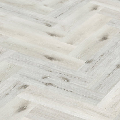 White Rock Oak - Lifestyle SPC Herringbone 5.5mm Rigid Core Vinyl Flooring (119019)