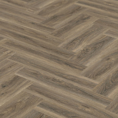 Signature Oak - Lifestyle SPC Herringbone 5.5mm Rigid Core Vinyl Flooring (119870)