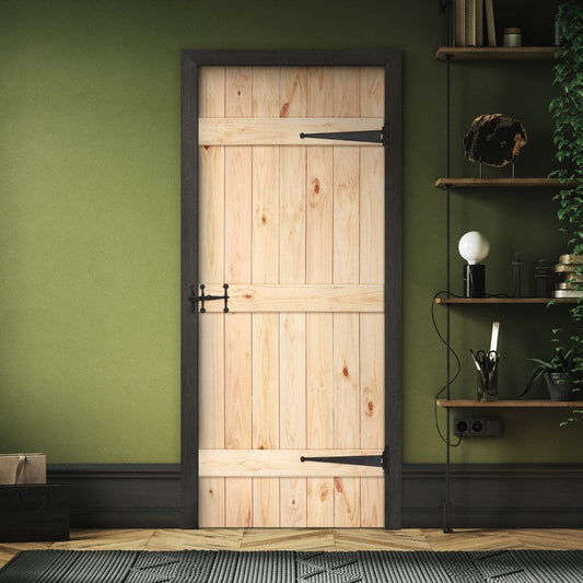 Internal Scandinavian Pine Unfinished Grange V Groove 3 Ledge Solid Door (DIES)