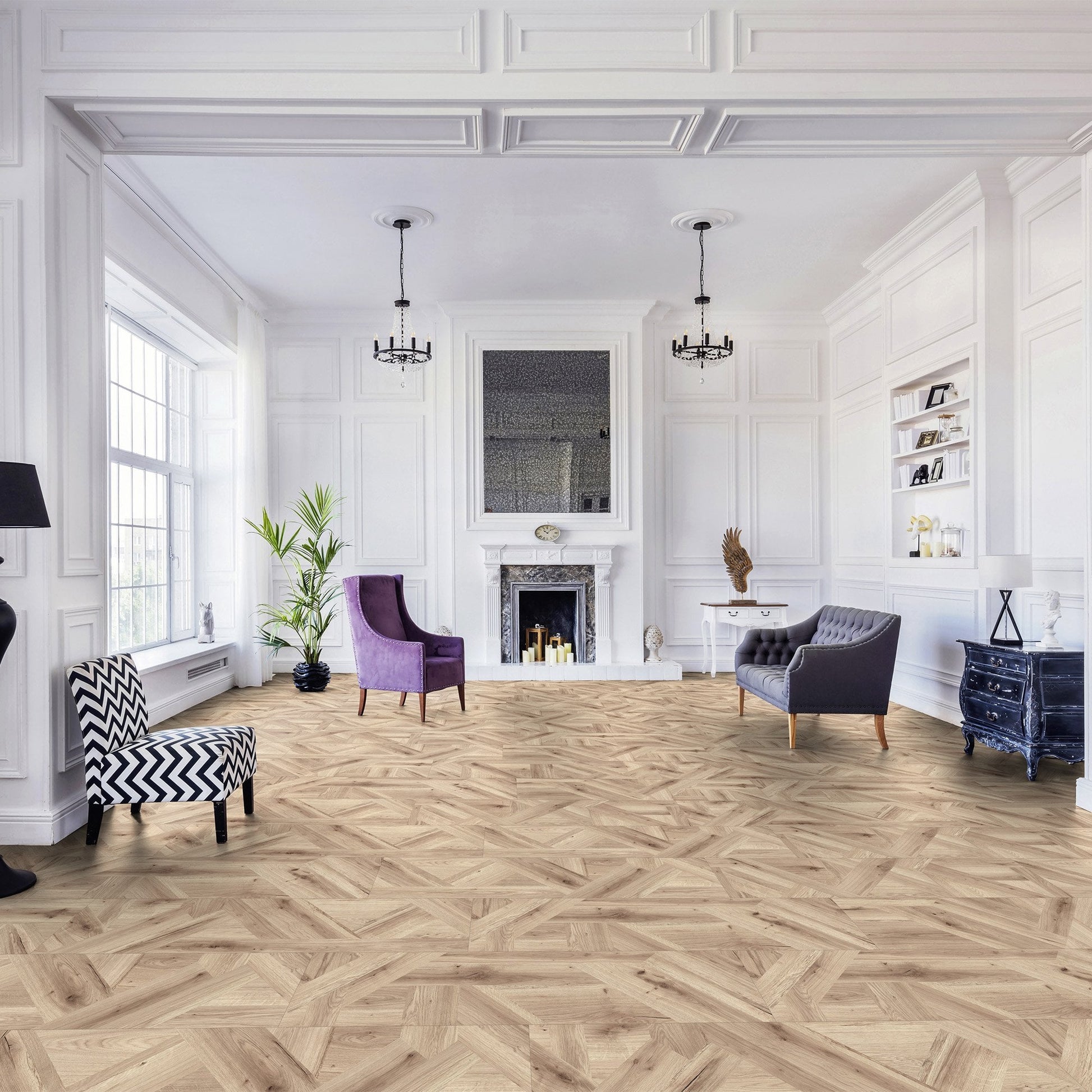 Nina - Aqua Pro Oak Milano Water-Resistant 8mm Laminate Flooring (121460)