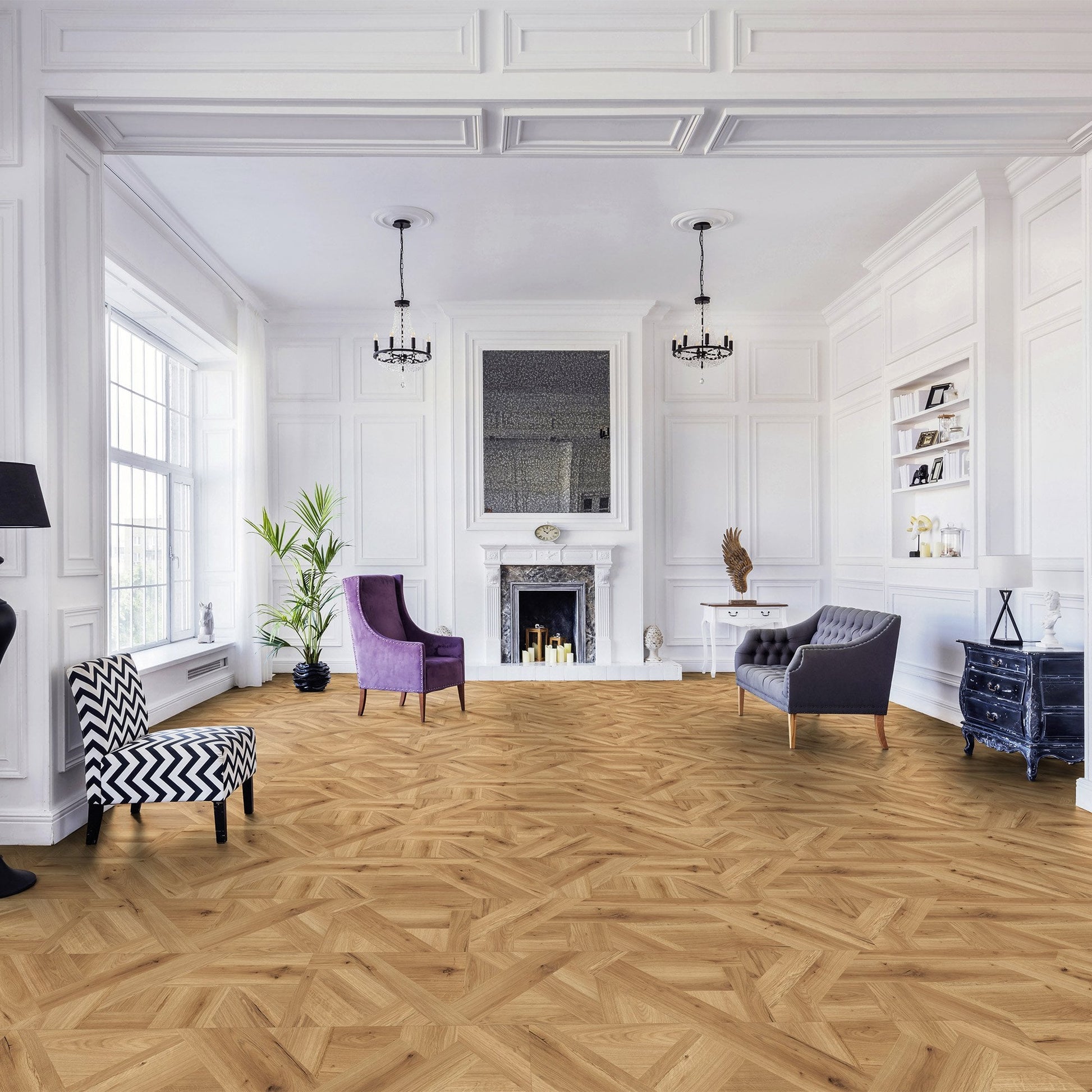 Reale - Aqua Pro Oak Milano Water-Resistant 8mm Laminate Flooring (121461)