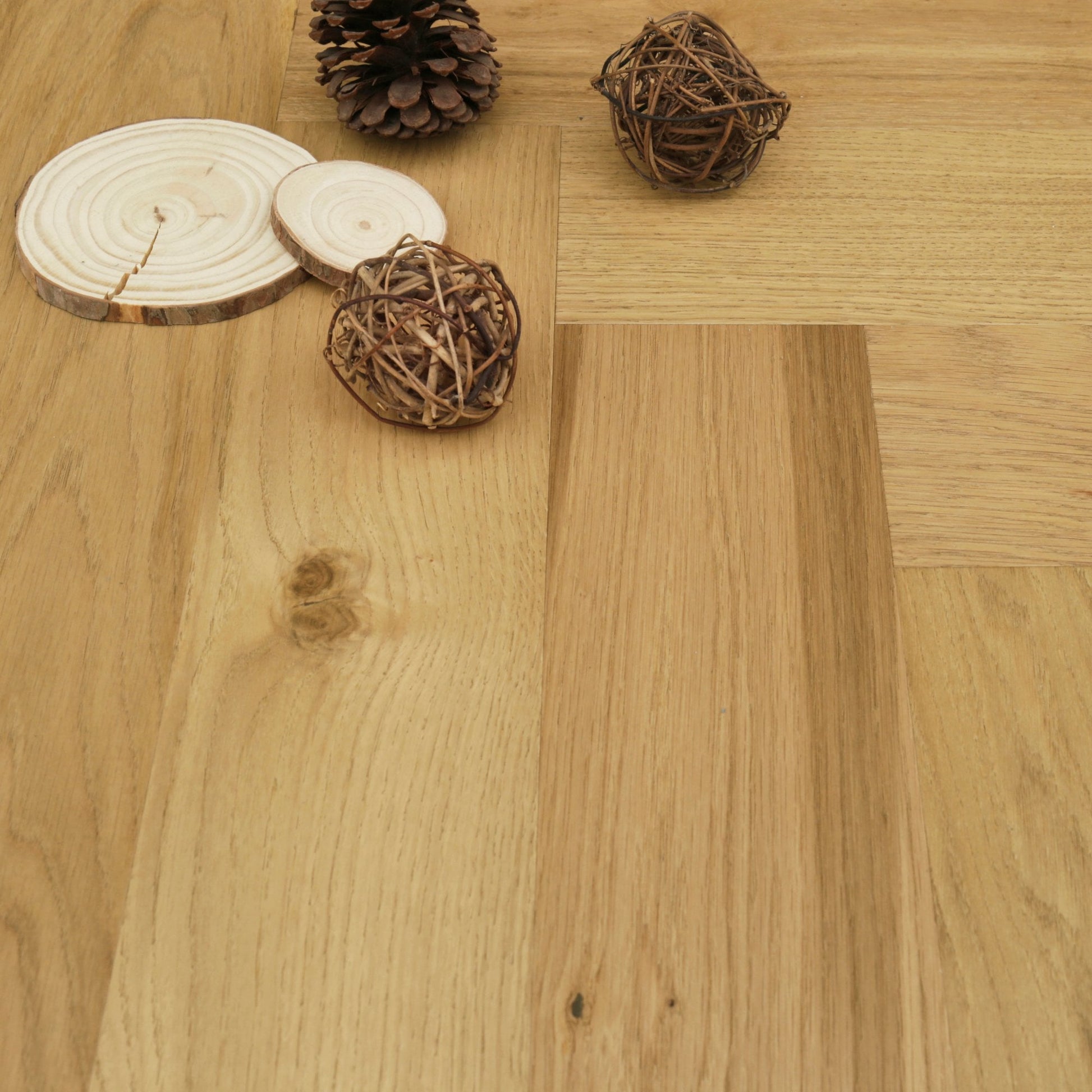Country Oak Herringbone - HydroShield Waterproof Real Wood Flooring (120852)