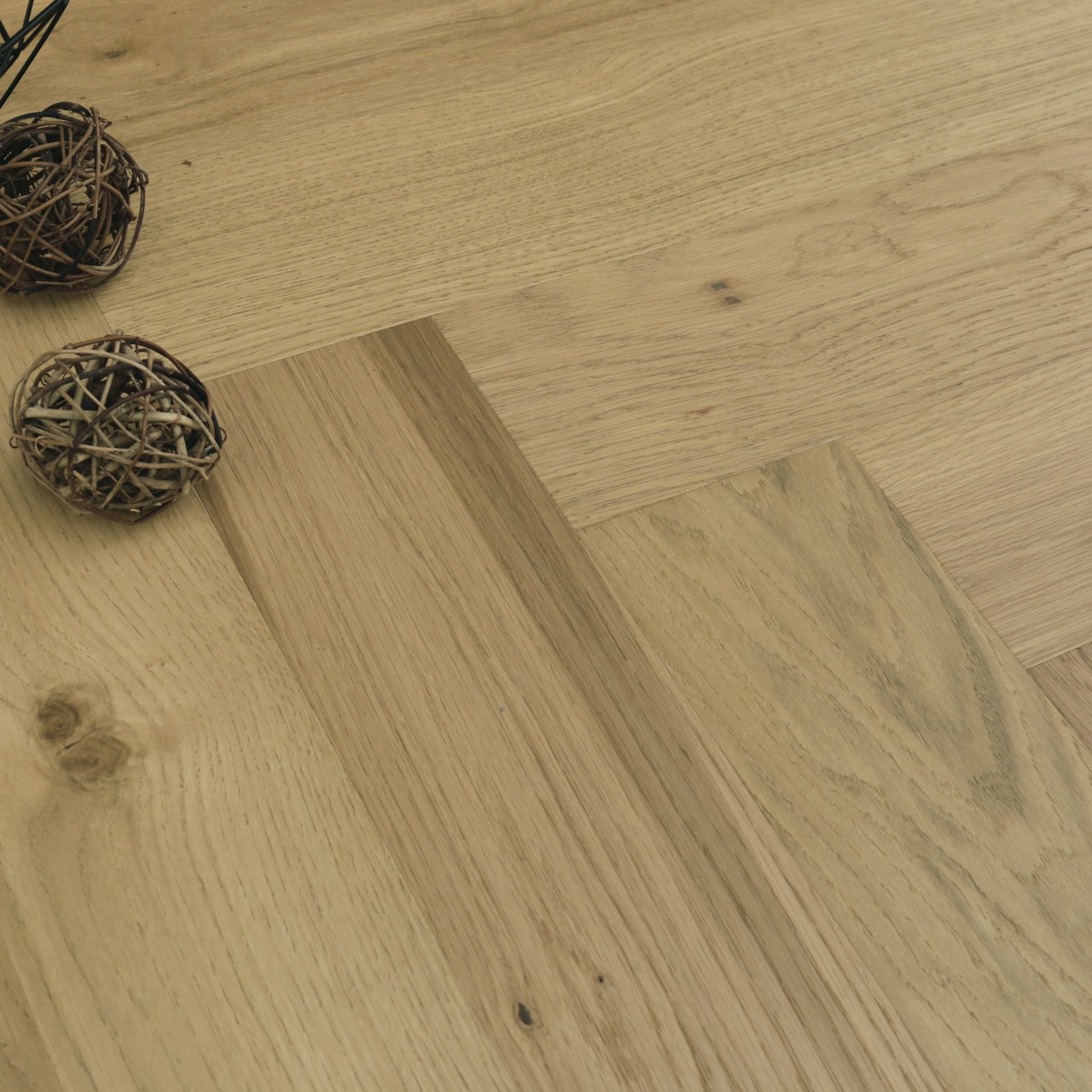 Dune Oak Herringbone - HydroShield Waterproof Real Wood Flooring (120853)