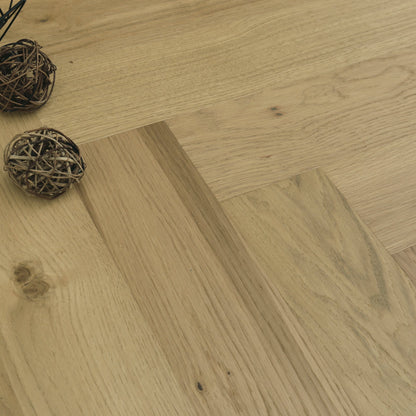Dune Oak Herringbone - HydroShield Waterproof Real Wood Flooring (120853)