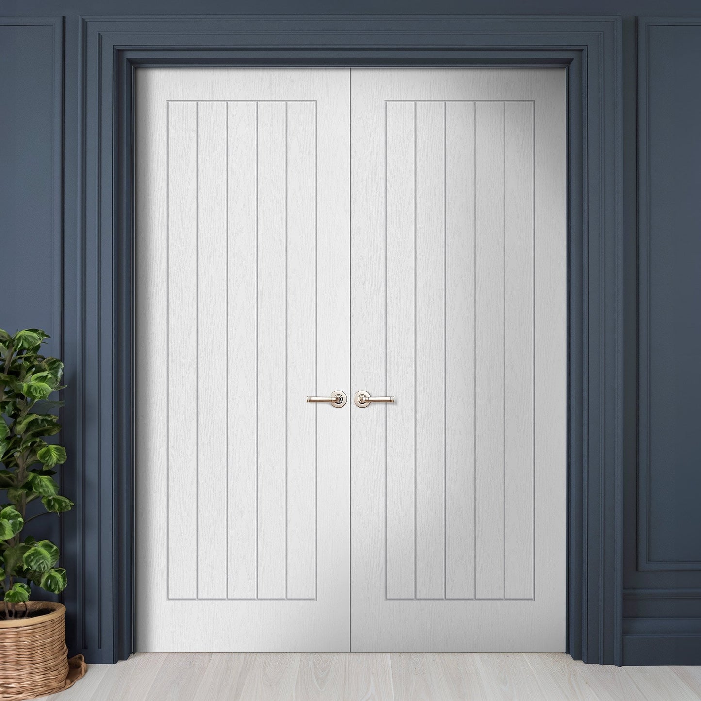 Internal White Moulded Lifestyle Farley Pair Door (121445)