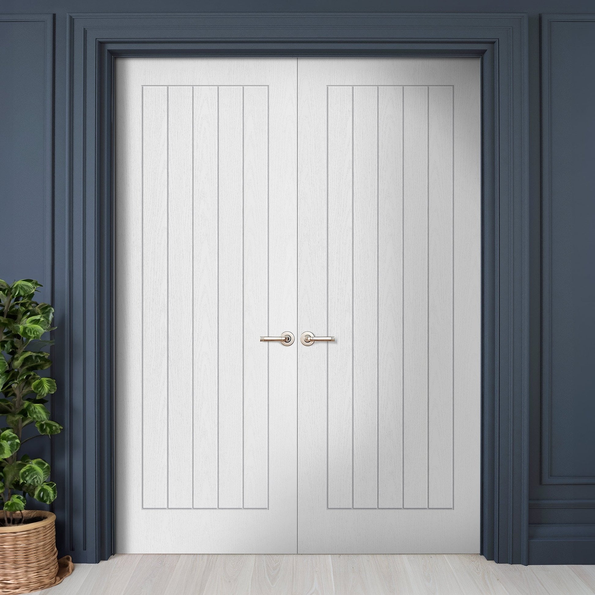 Internal White Moulded Lifestyle Farley Pair Door (121445)