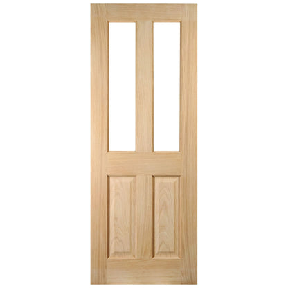 White Oak Internal Unfinished Oregon 4 Light Unglazed FD30 Fire Door (121800)