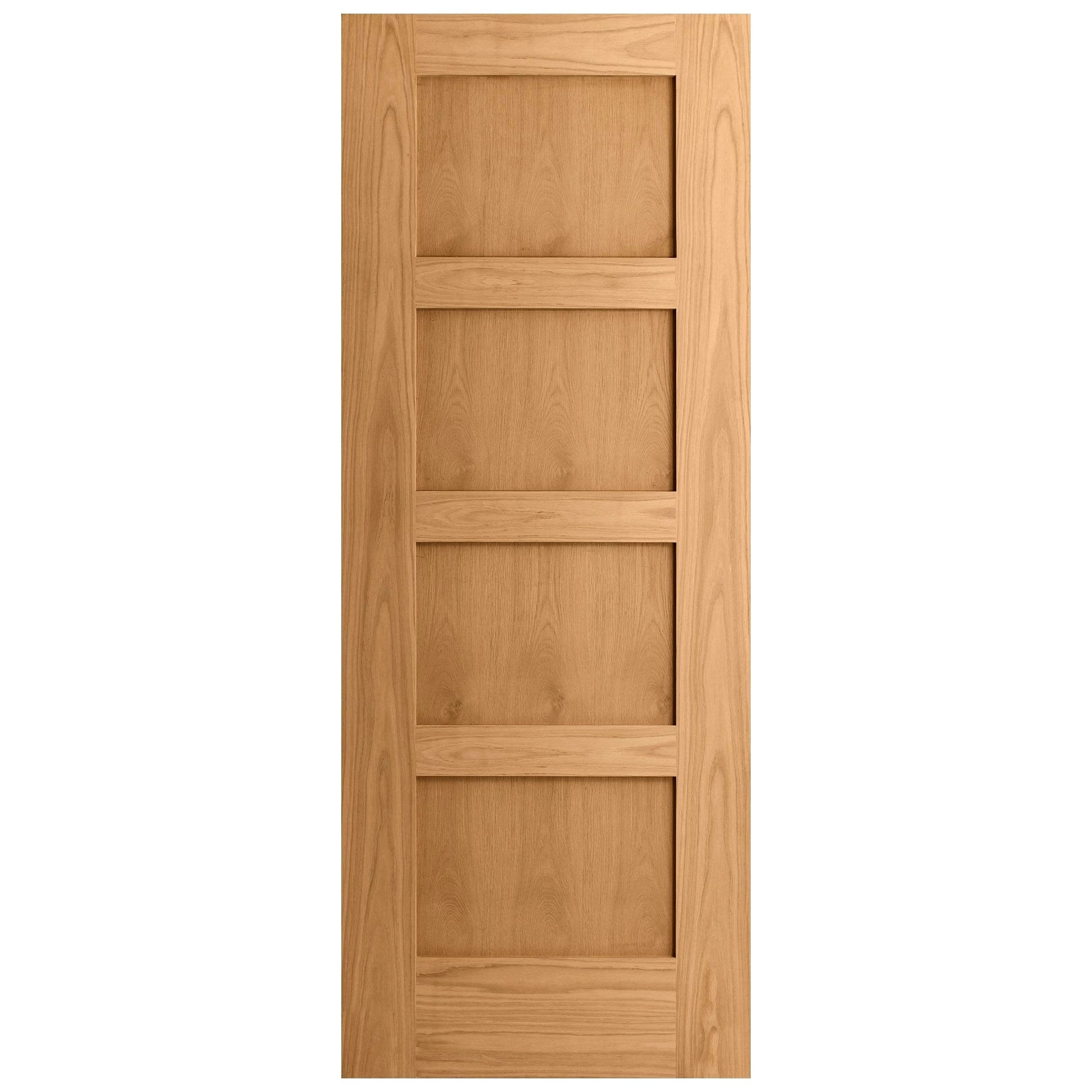 White Oak Internal Fully Finished Shaker 4 Panel Door (121787)