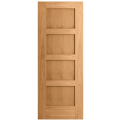 White Oak Internal Fully Finished Shaker 4 Panel Door (121787)