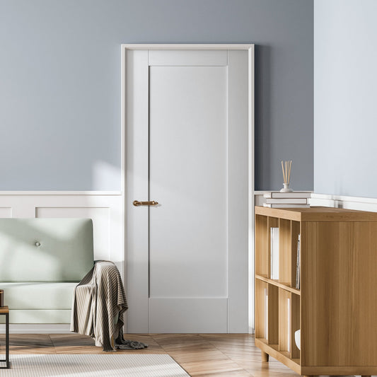 White Internal Primed 1 Panel Shaker Door (121747)