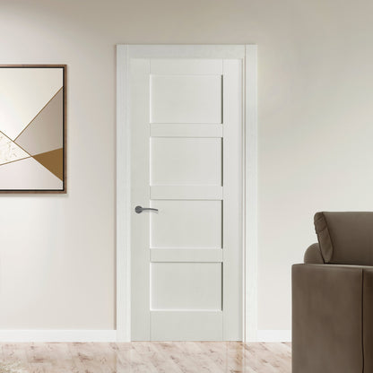 White Internal Primed 4 Panel Shaker Door (121751)