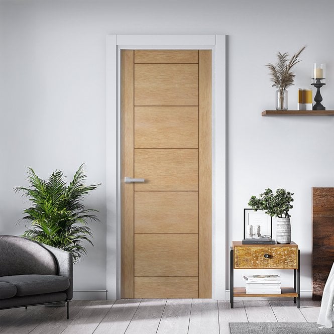 Oak Internal Unfinished Ladder Door (121707)