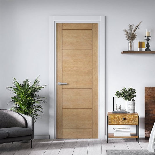 Oak Internal Unfinished Ladder Door (121707)