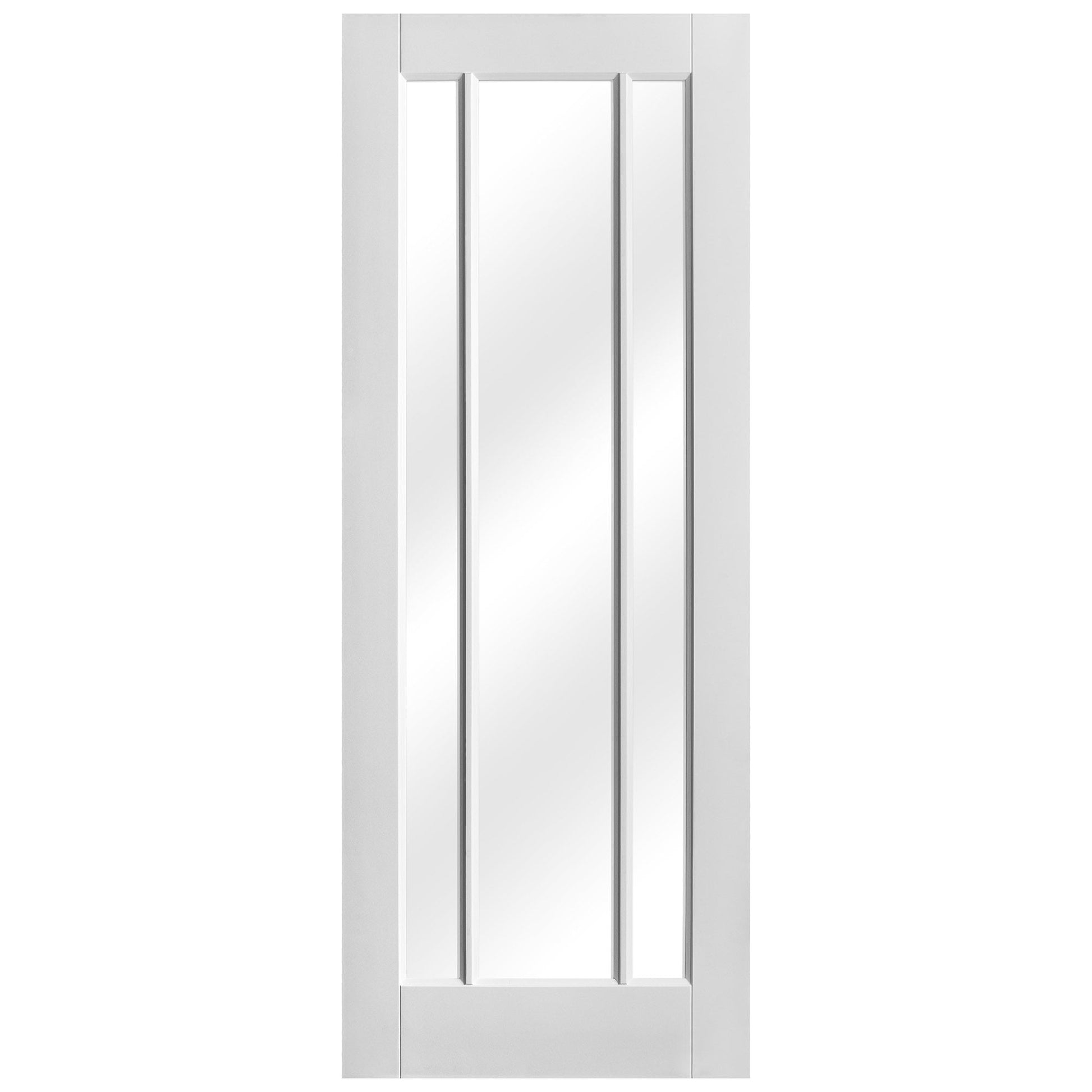 White Internal Primed Toledo 3 Light Obscure Glass Made-to-Measure Door