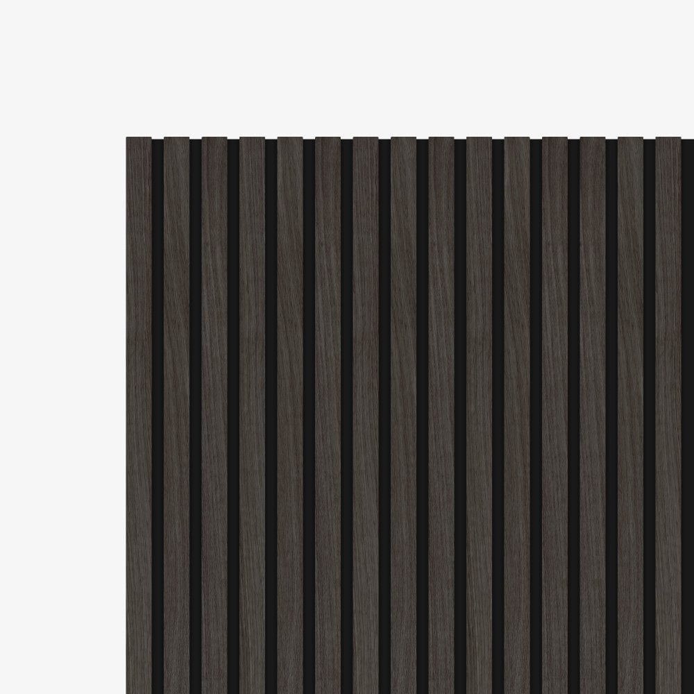 Liberty | Elevation Acoustic Fully Finished Dark Grey Slat Wall Panelling Sample (SKU-343129-SAMPLE)