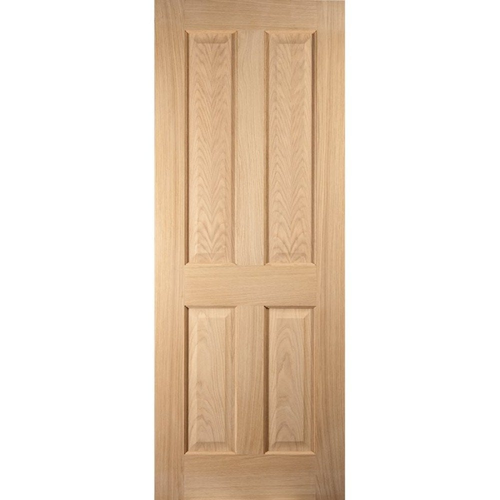 White Oak Fully Finished Internal Oregon 4 Panel FD30 Door (121795)