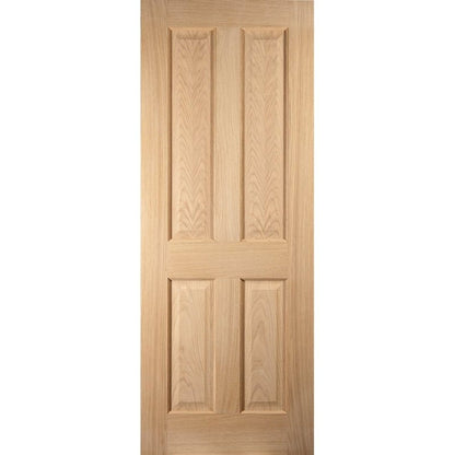White Oak Fully Finished Internal Oregon 4 Panel FD30 Door (121795)