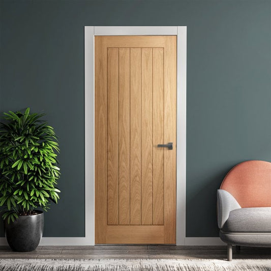 White Oak Internal Unfinished Oregon Cottage Door (121808)