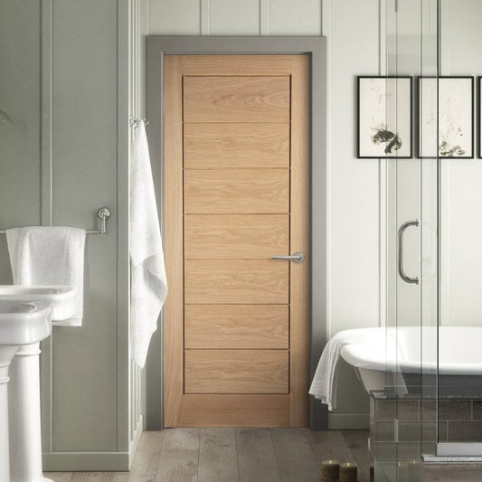 White Oak Internal Unfinished Oregon Cottage Horizontal Door (121812)