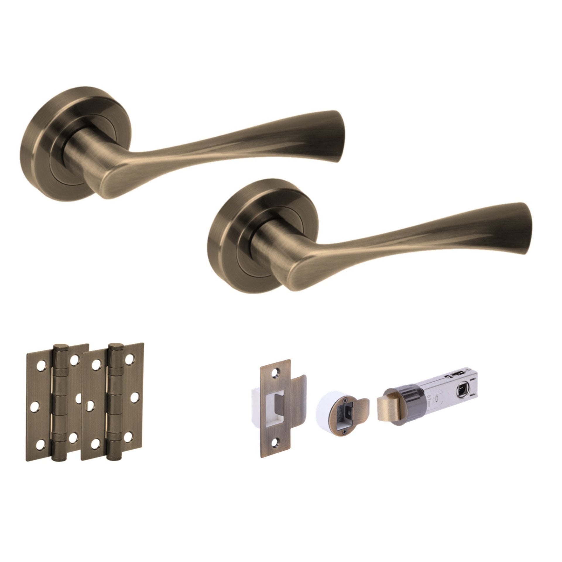 Oasis Internal Lever Handle Set Antique